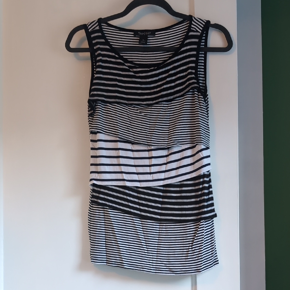 White House Black Market Striped Tank Top